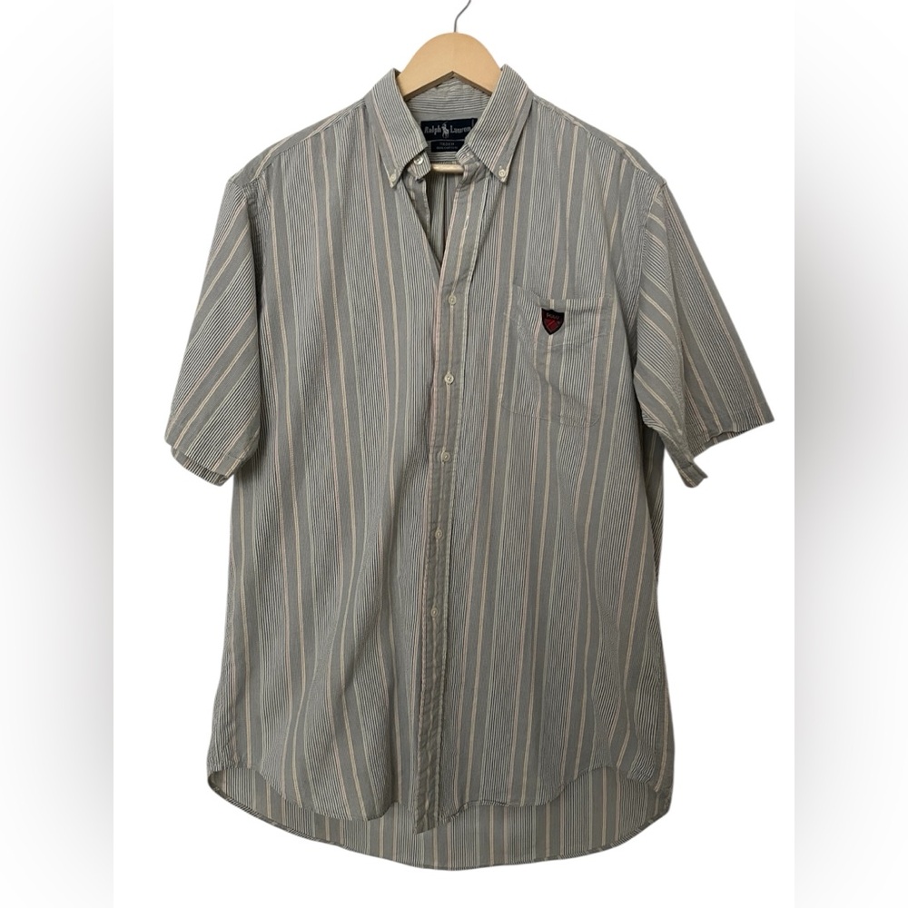 Ralph Lauren TILDEN Men’s Striped Classic Button Up Shirt